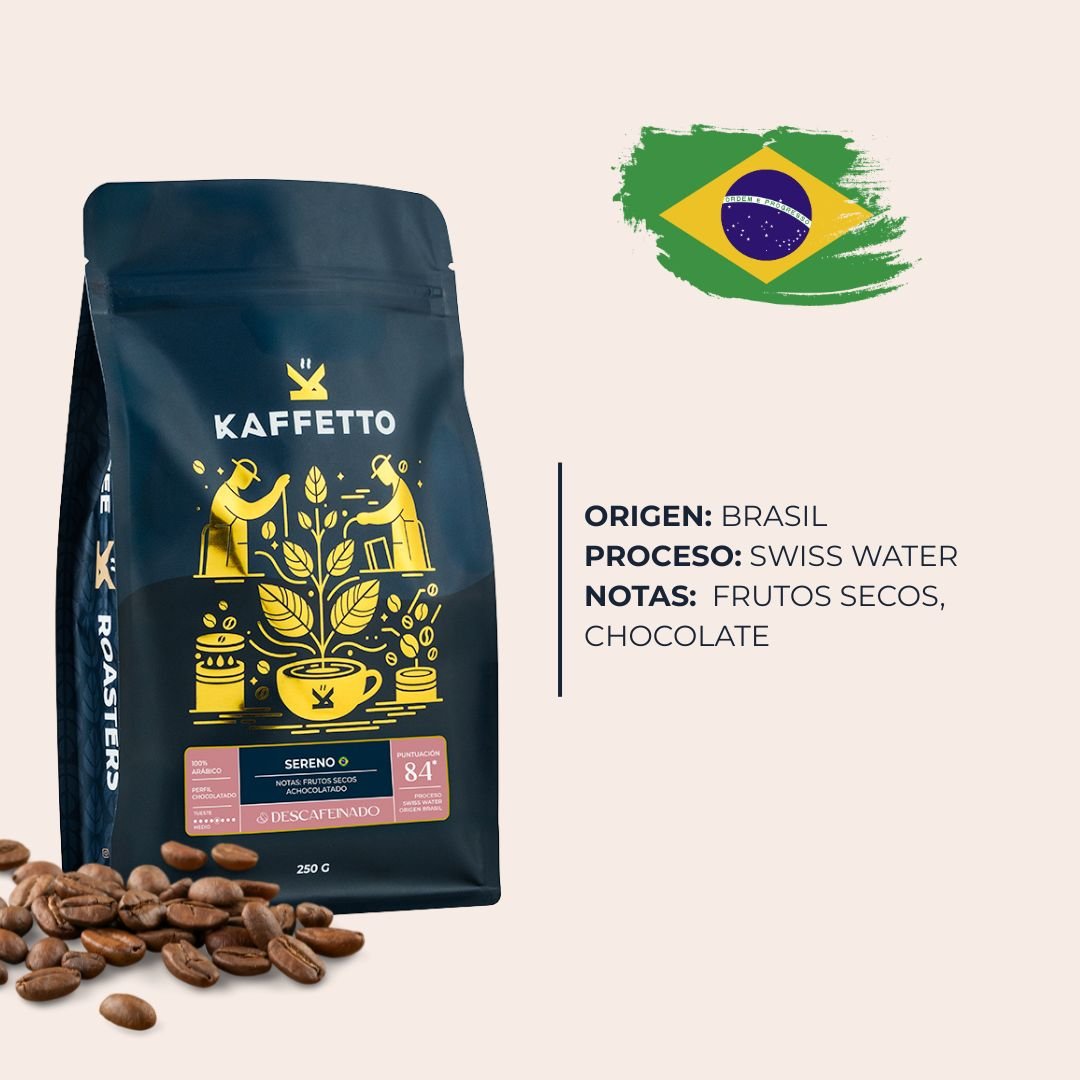 BRASIL DESCAFEINADO "SERENO" - KAFFETTO