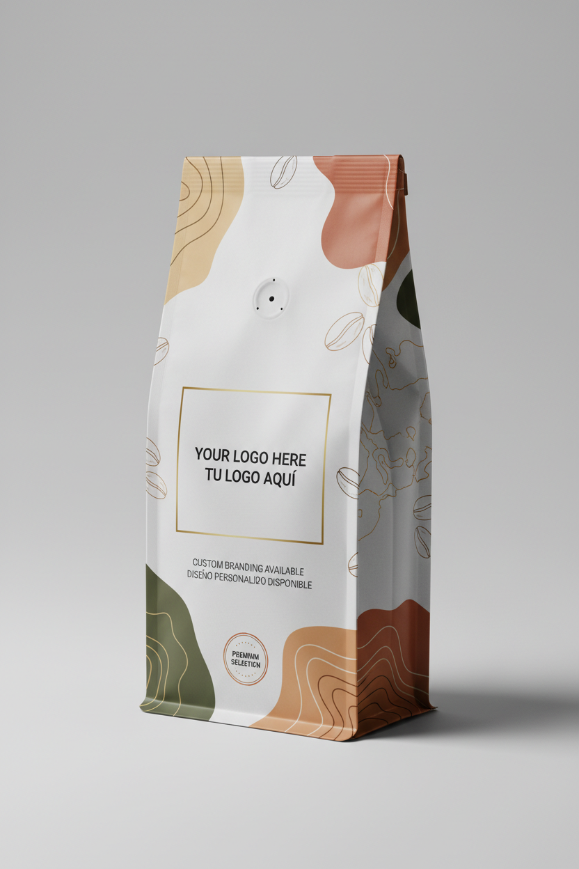 crear bolsas personalizadas invitando a las cafeterias poner su logo 