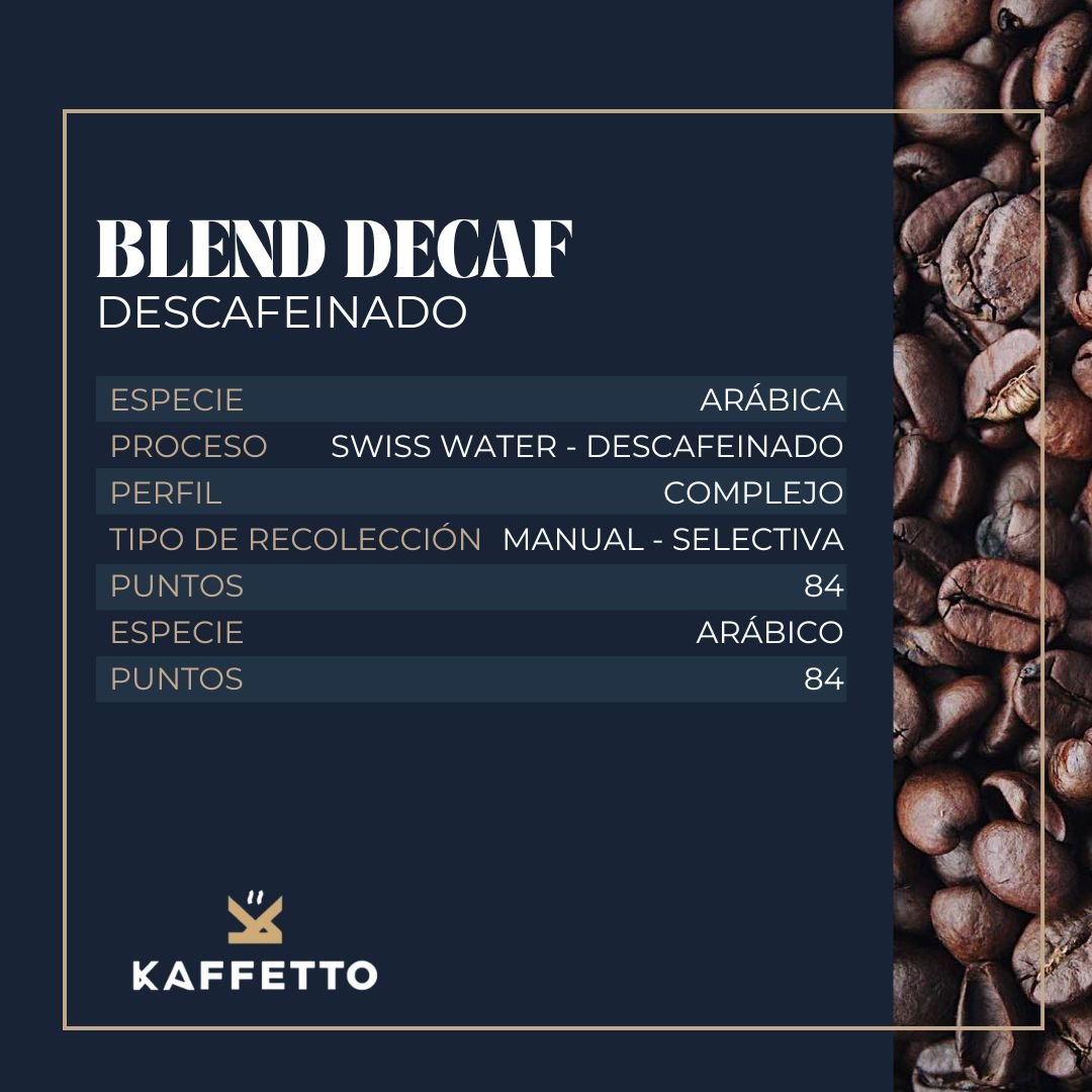 DESCAFEINADO: BLEND DECAF - KAFFETTO